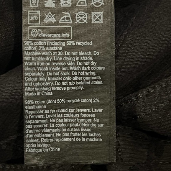 ALL SAINTS MILLER‎ CORDUROY SKINNY JEANS IN BLACK NWT WOMEN'S SIZE 27 - Picture 16 of 16